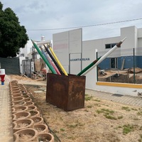 Public art near school, Alcantarilha